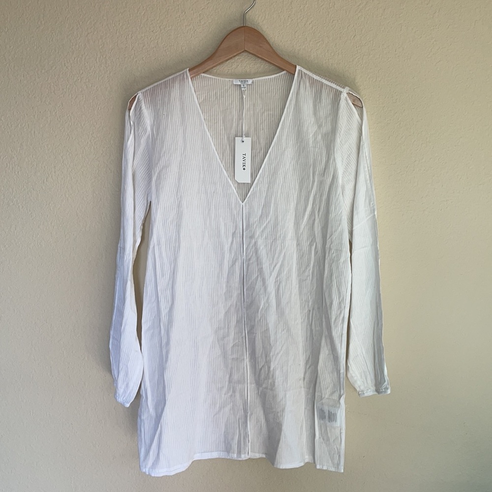 SOLD NWT Tavik Paige Swim Coverup White - Picture 3 of 5